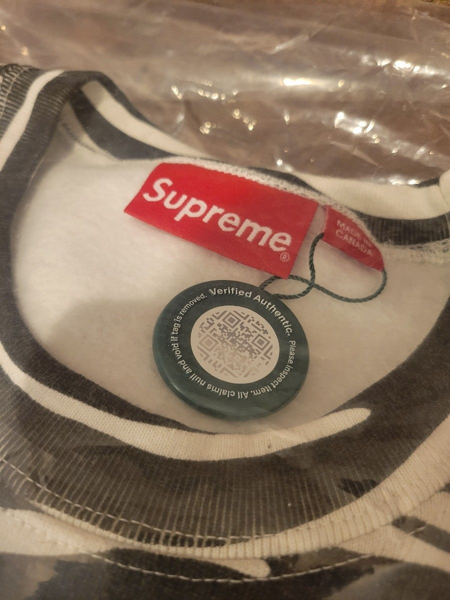 キムタク着 Supreme Box Logo Crewneck Lサイズ Zebra ゼブラ キムタク着 Supreme Box Logo Crewneck Lサイズ Zebra ゼブラ