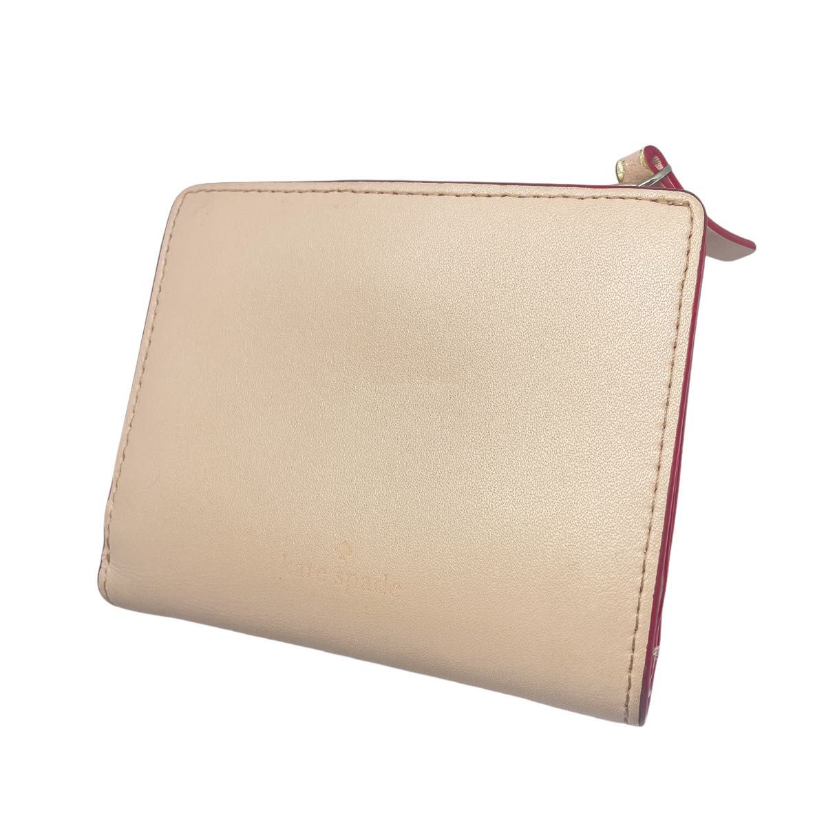 kate spade】 ケイトスペード 二つ折り財布 レザー コンパクト kate spade】 ケイトスペード 二つ折り財布 レザー コンパクト