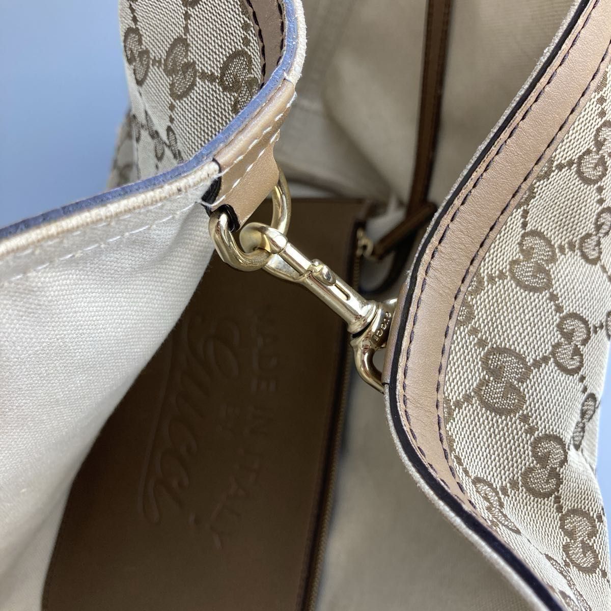 GUCCI グッチ トートバッグ GGキャンバス ポーチ付き レディース GUCCI グッチ トートバッグ GGキャンバス ポーチ付き レディース