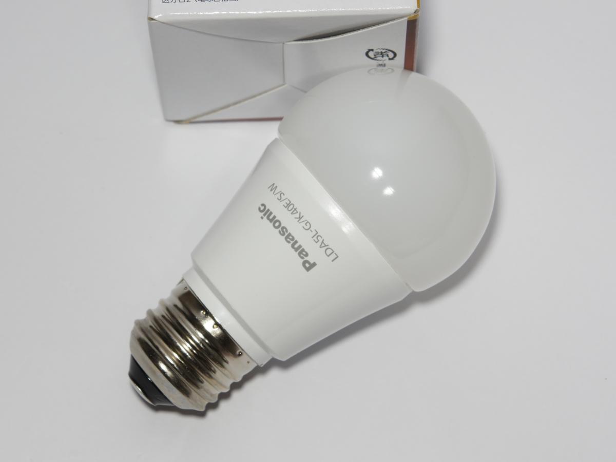 【未使用】 Panasonic　LDA5LGK40ESW　LED電球　電球色　広配光タイプ　密閉形器具対応　電球40W形相当_画像1