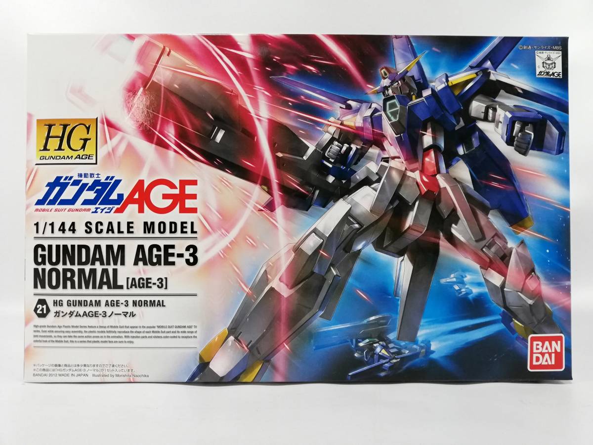 HG 1/144 ガンダムAGE3 ノーマル 機動戦士ガンダムAGE 中古未組立プラモデル_画像1