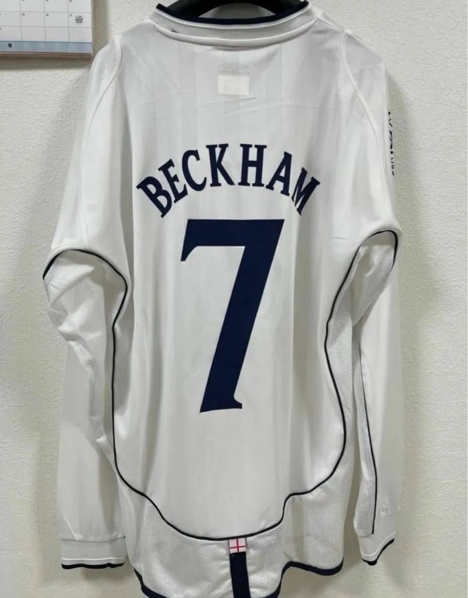 イングランド 2002 ユニフォーム ベッカム 長袖 ユニフォーム イングランド 2002 ユニフォーム ベッカム 長袖 ユニフォーム