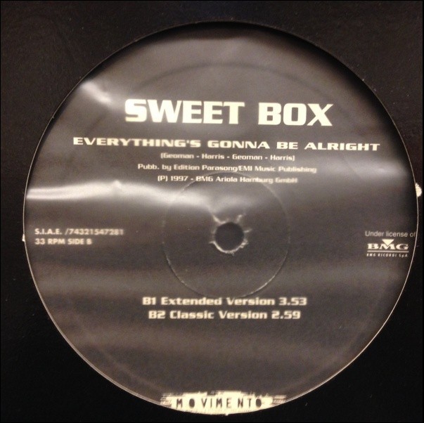 12inchレコード　 SWEET BOX / EVERYTHING'S GONNA BE ALRIGHT_画像1