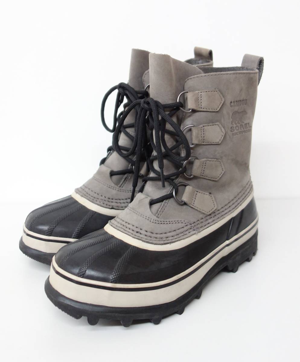 SOREL ソレル ＊CARIBOU　カリブー ＊NL1005-051 WMS ＊グレー系 ＊ウォータプルーフ 　フルグレインヌバックレザー ＊インナーブーツなし _画像1