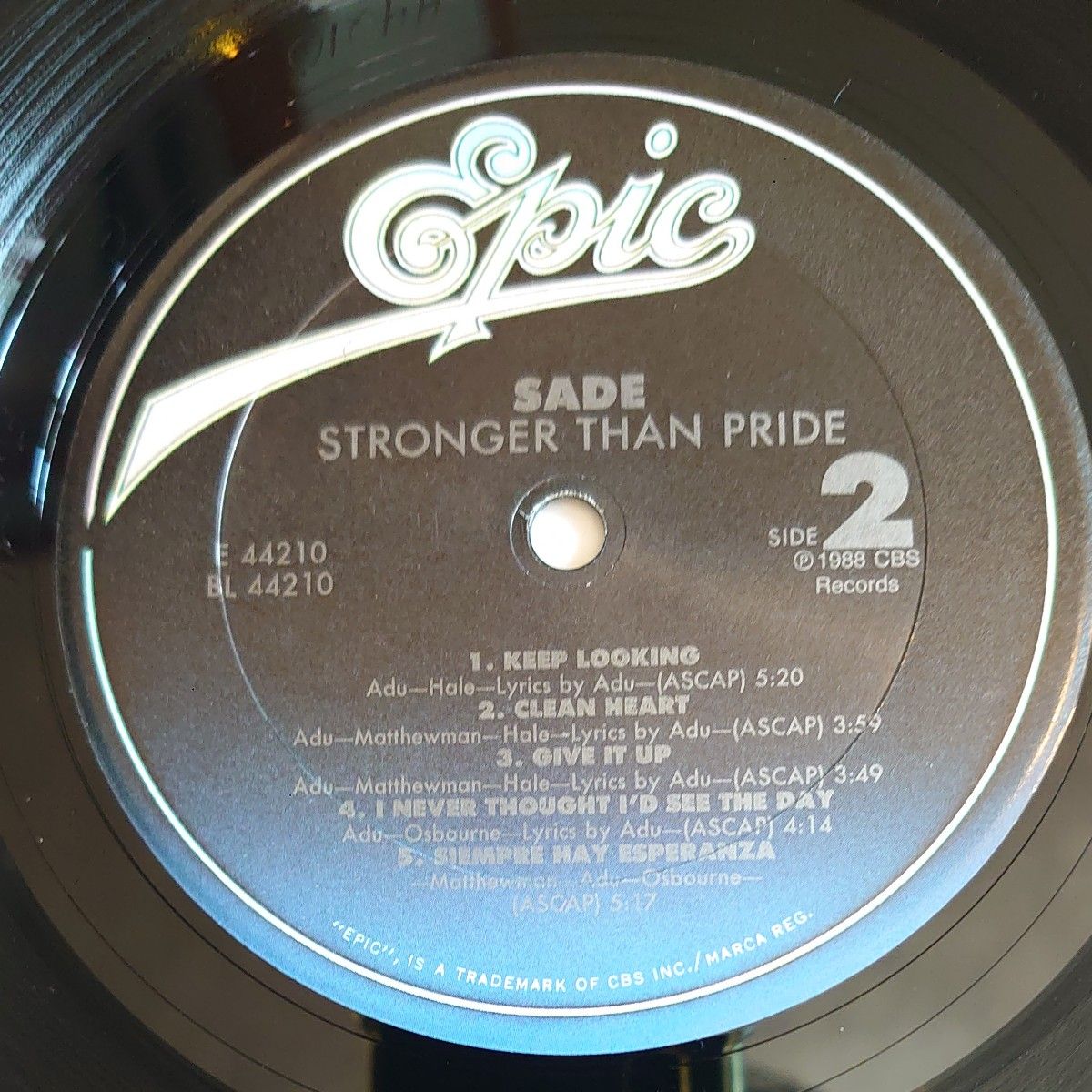USオリジナル盤】SADE/シャーデー/Stronger Than Pride/レコード USオリジナル盤】SADE/シャーデー/Stronger Than Pride/レコード