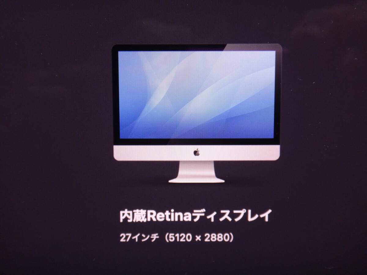 ジャンク 27inch iMac 5k late 2015 32GB/2TB ジャンク 27inch iMac 5k late 2015 32GB/2TB