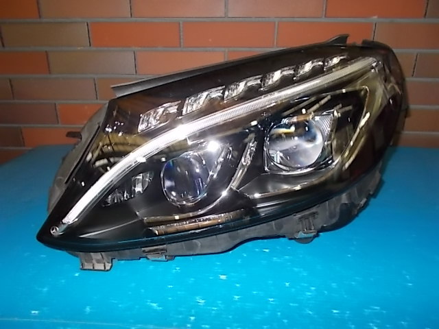  Benz C H29 год CBA-205386 оригинальный левый LED передняя фара unit ..