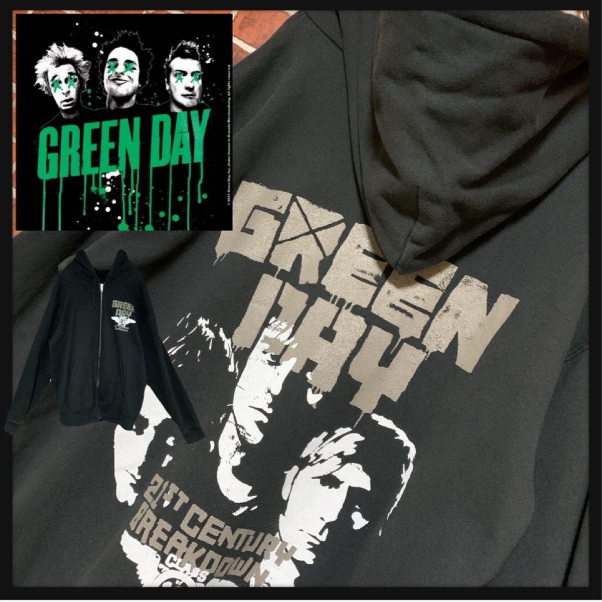 【未使用】Green Dayパーカー XXL(2XL) 未使用】Green Dayパーカー XXL(2XL)