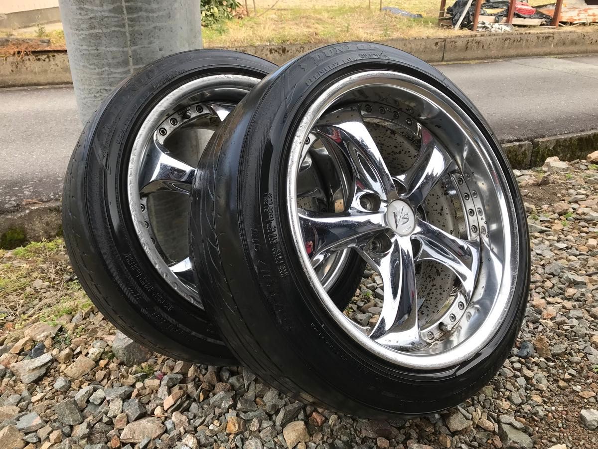 廃番 work vs 17インチ 9J +45 深リム 5穴 2本セット 裏側逃げ有 廃番 work vs 17インチ 9J +45 深リム 5穴 2本セット 裏側逃げ有