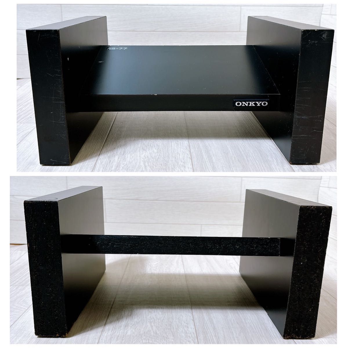 ONKYO オンキョー AS-77 スピーカースタンド ペア 木製 ブラック ONKYO オンキョー AS-77 スピーカースタンド ペア 木製 ブラック
