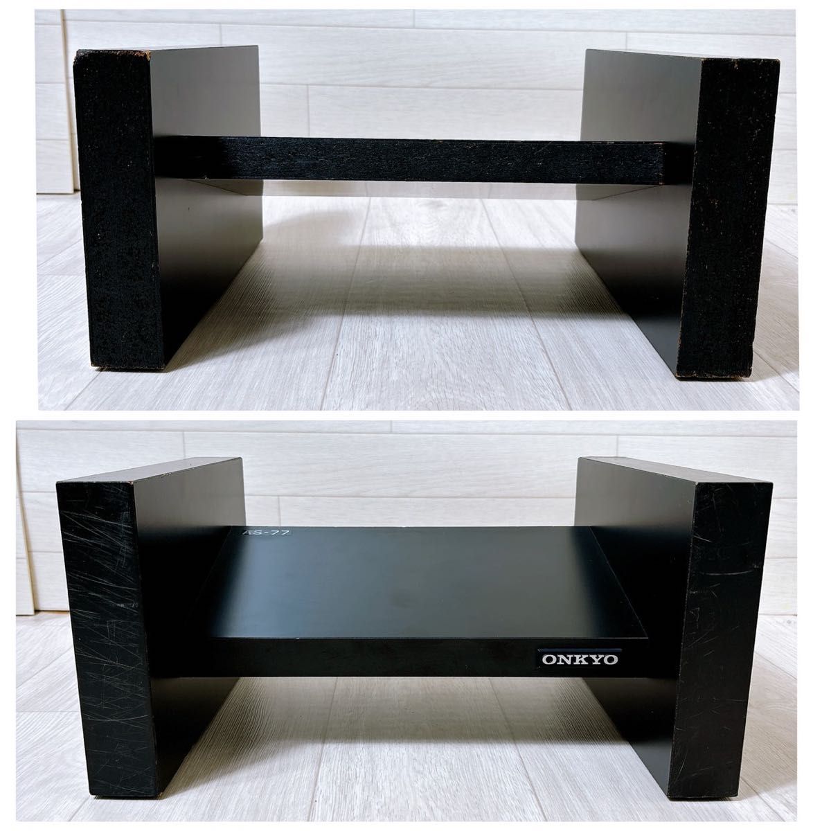 ONKYO オンキョー AS-77 スピーカースタンド ペア 木製 ブラック ONKYO オンキョー AS-77 スピーカースタンド ペア 木製 ブラック