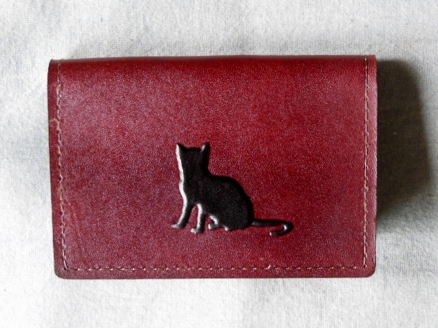  Silhouette cat * card-case 