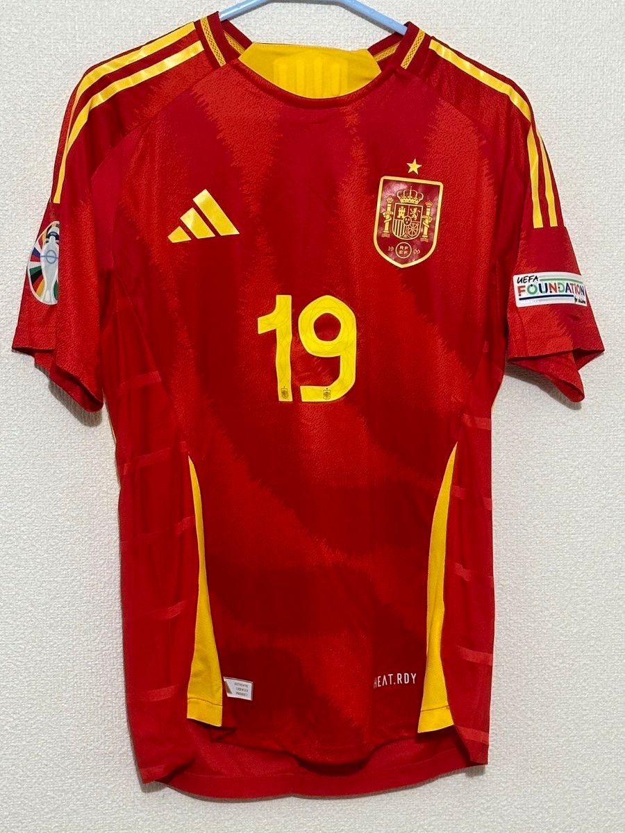 EURO2024スペイン 代表 ラミン・ヤマルユニフォーム 19番 S EURO2024スペイン 代表 ラミン・ヤマルユニフォーム 19番 S