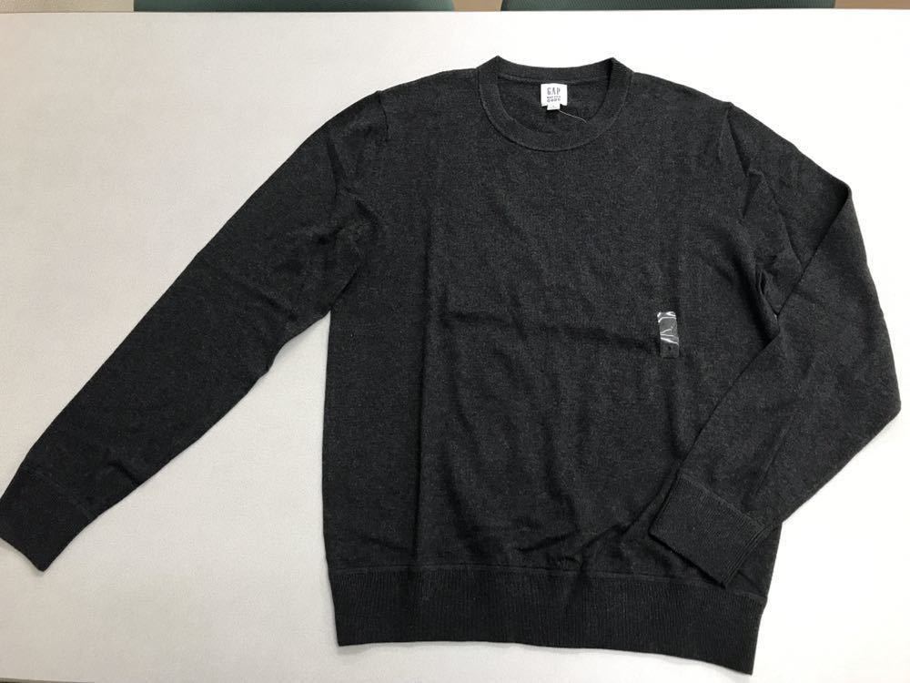●ＧＡＰ●新品●コットン・セーター●グレー●XSサイズ●ニット●綿●ギャップ●濃いグレー●ビジネスに●通勤●オフィース●4.2-2