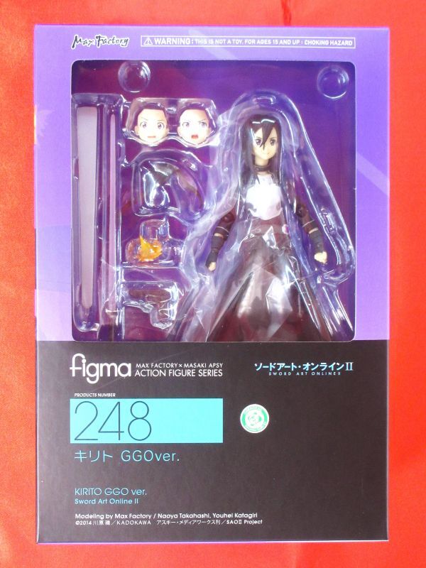 figma キリト GGOver. 248 ソードアート・オンラインⅡ アバター フォトンソード Sword Art Online SAO 松岡禎丞  Kirito フィギュア 川原礫