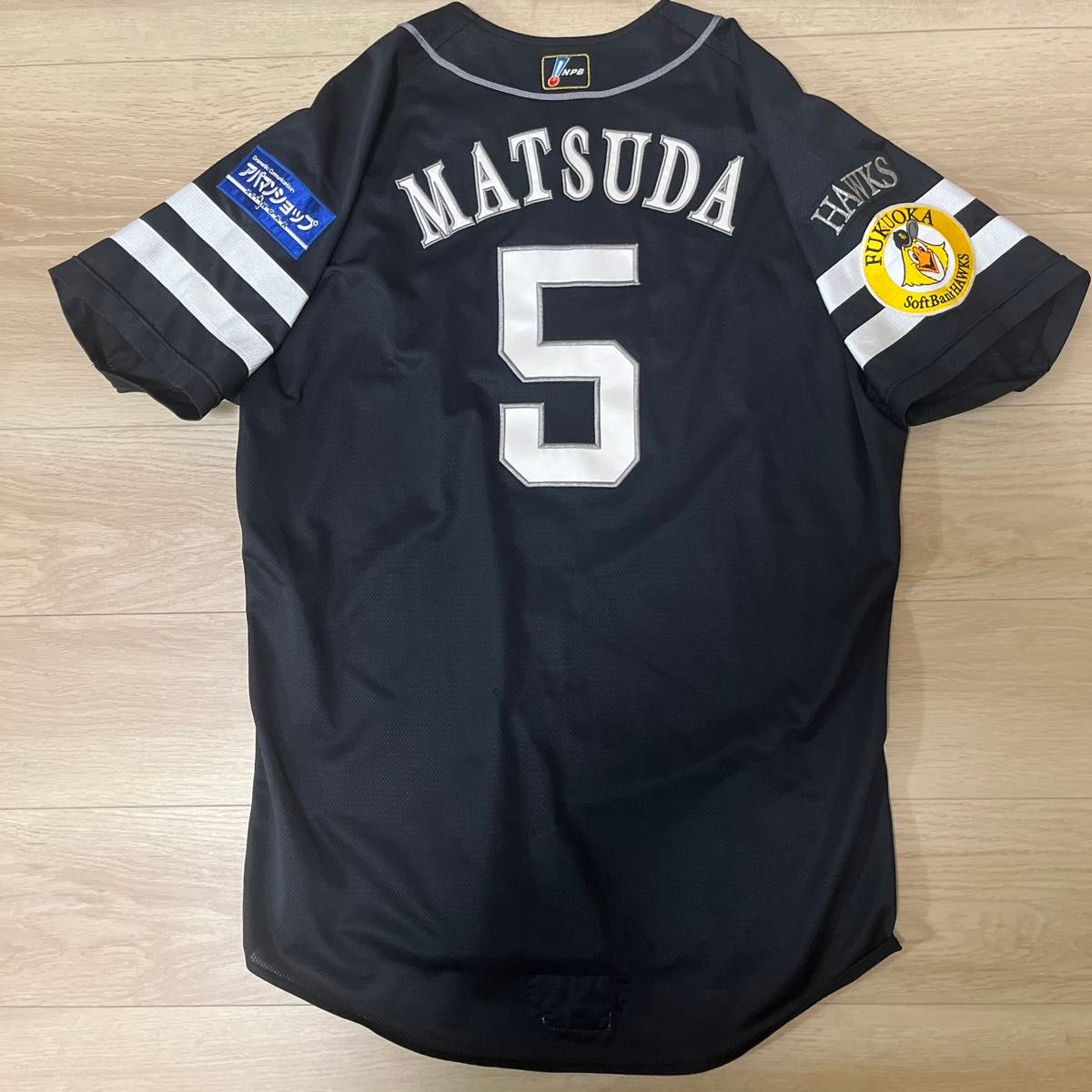 福岡ソフトバンクホークス 松田 ビジターユニフォーム 実使用 福岡ソフトバンクホークス 松田 ビジターユニフォーム 実使用
