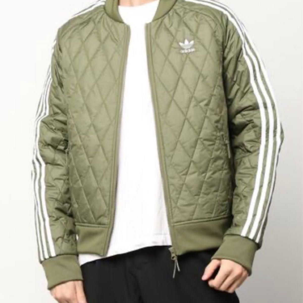 極美品】激レア 大きいサイズ adidas キルティングジャケット 極美品】激レア 大きいサイズ adidas キルティングジャケット