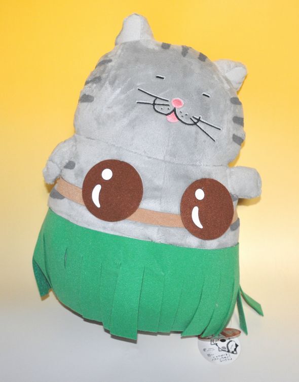 でぶねこ　バカンスぬいぐるみクッション　グレートラ
