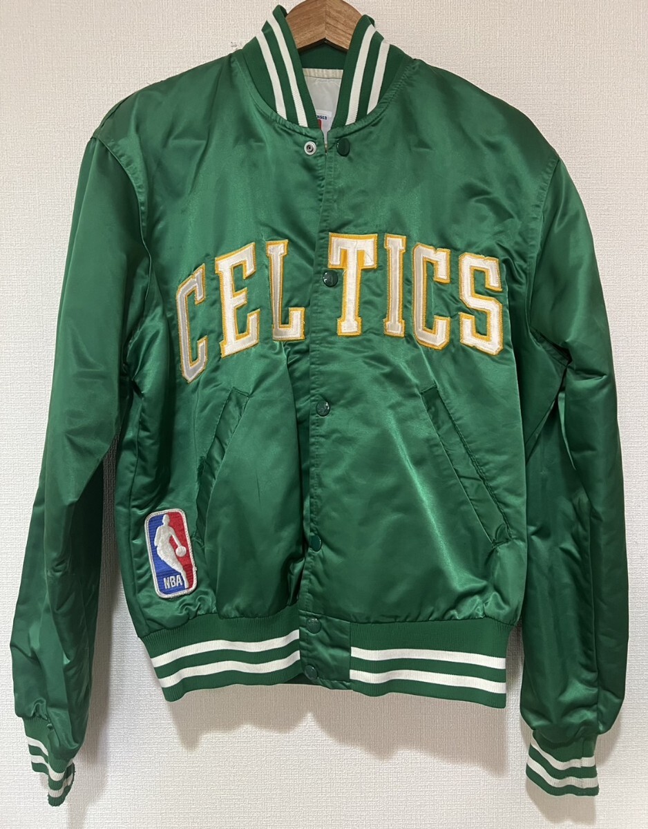 90s アメリカ USA 製 ビンテージ スタジャン made in usa STARTER スターター NBA ボストン セルティックス スタジアムジャケット
