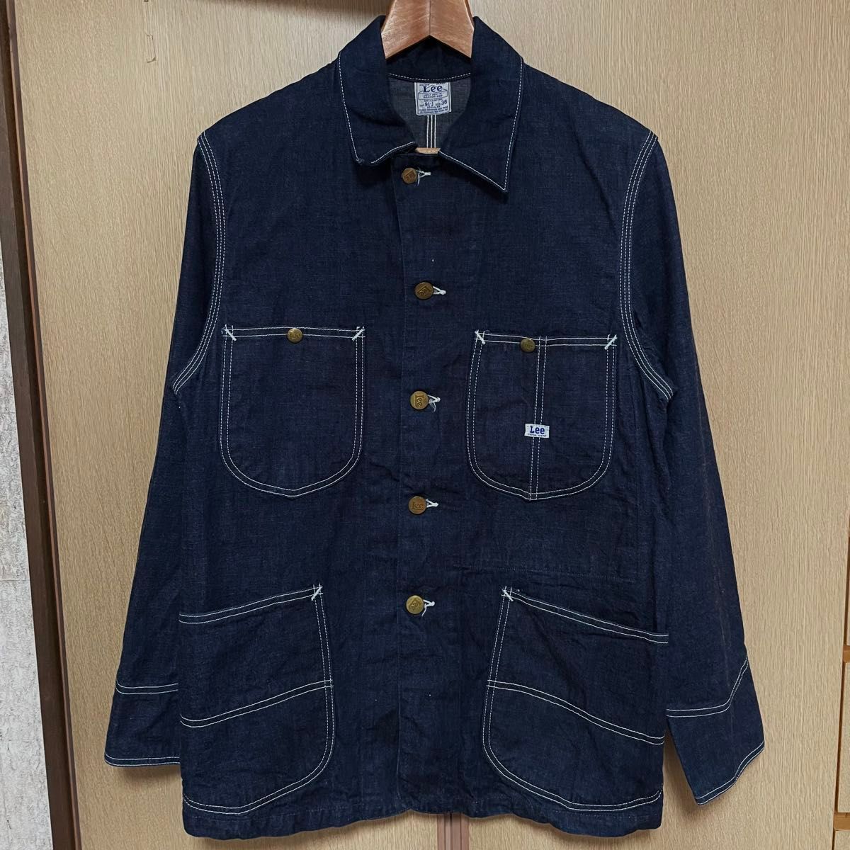 Lee リー 濃紺 40s 91-J デニムカバーオール ロコジャケット Lee リー 濃紺 40s 91-J デニムカバーオール ロコジャケット