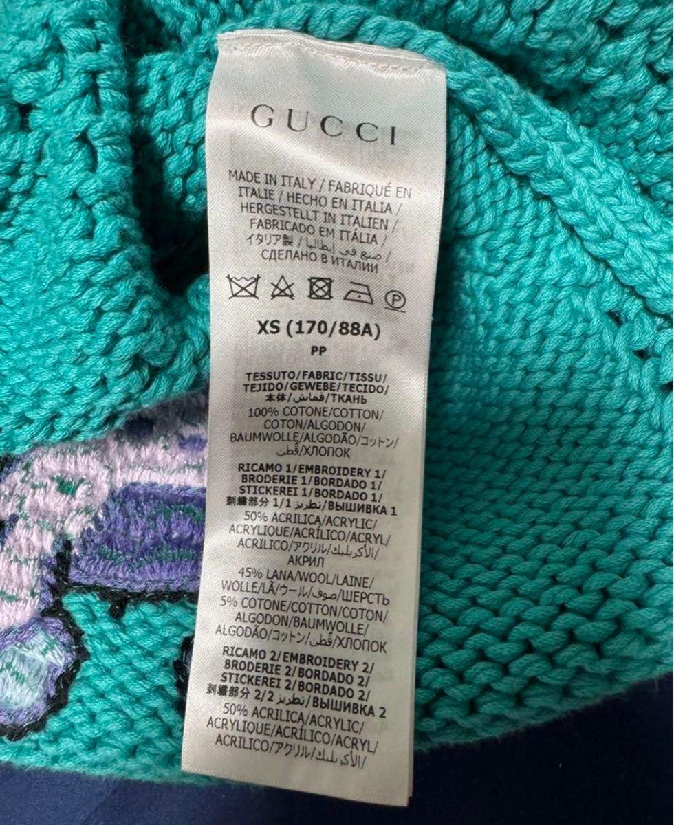 新品未使用】GUCCI KAWAII限定 アニマル刺繍セーター 男女兼用 新品未使用】GUCCI KAWAII限定 アニマル刺繍セーター 男女兼用