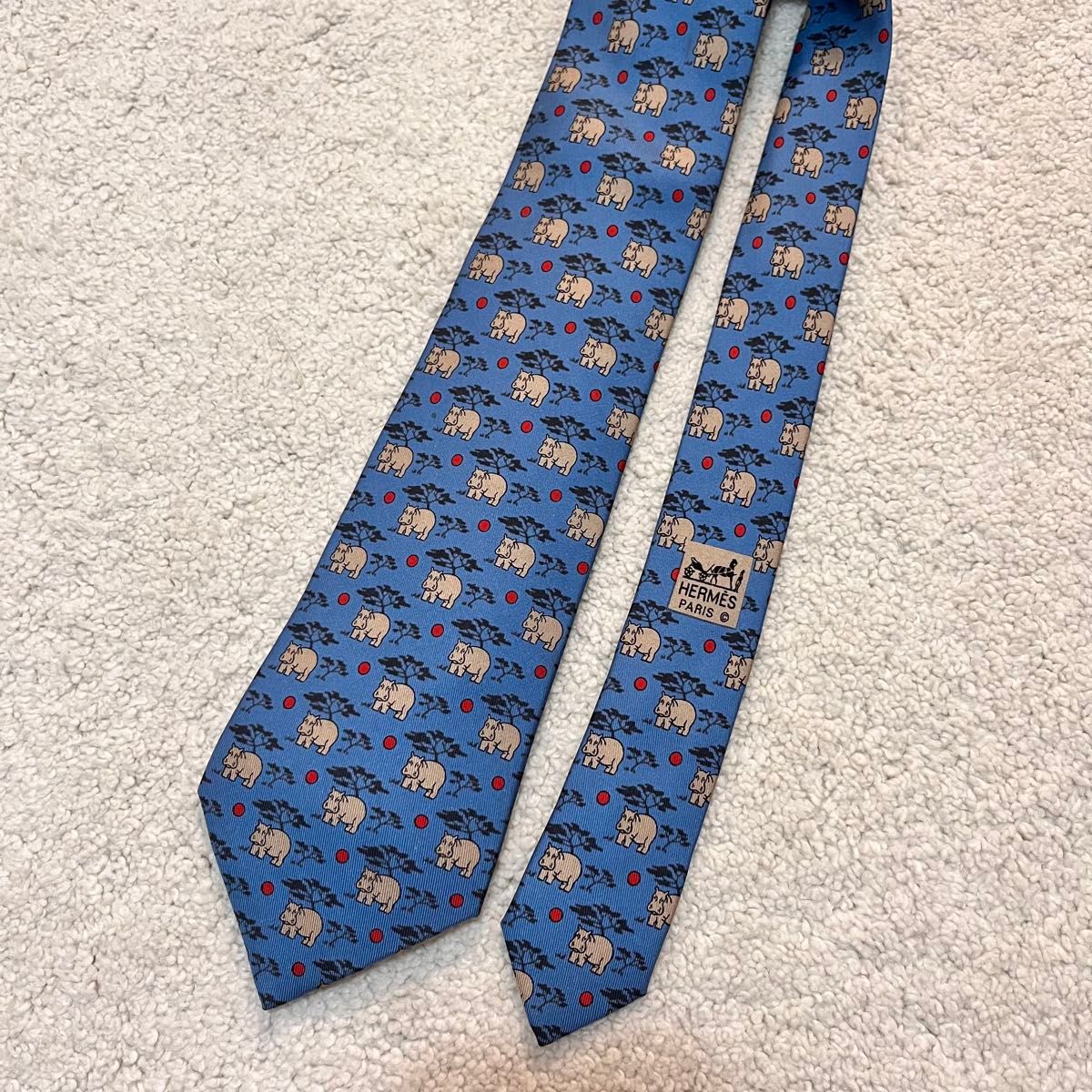 HERMES ネクタイ ブルー カバ柄 エルメス ブランド|Yahoo HERMES ネクタイ ブルー カバ柄 エルメス ブランド|Yahoo