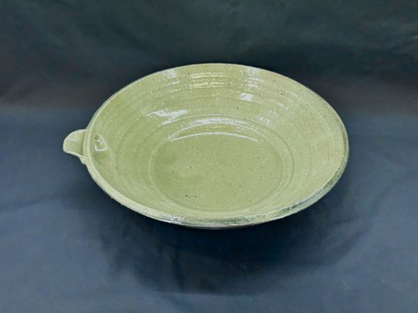 sa☆/ 苧坂恒治 益子焼 花器 浅皿 浅鉢 片口 華道具 在 sa☆/ 苧坂恒治 益子焼 花器 浅皿 浅鉢 片口 華道具 在