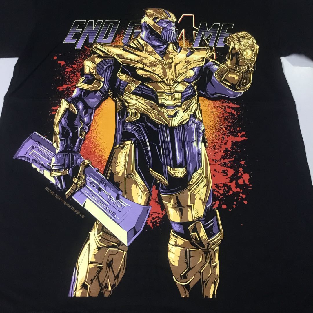 SR5A2. デザインTシャツ Mサイズ サノス THANOS アベンジャーズ エンドゲーム