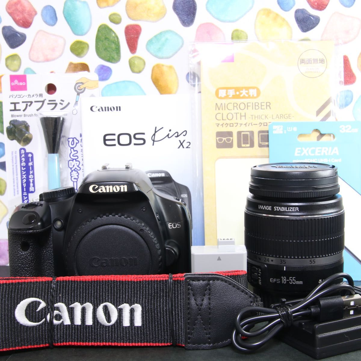 ✨Canon Kiss X2✨スマホ転送❣️手振れ補正❣️動作良好❣️おまけ豊富❣️ ✨Canon Kiss X2✨スマホ転送❣️手振れ補正❣️ショット数少