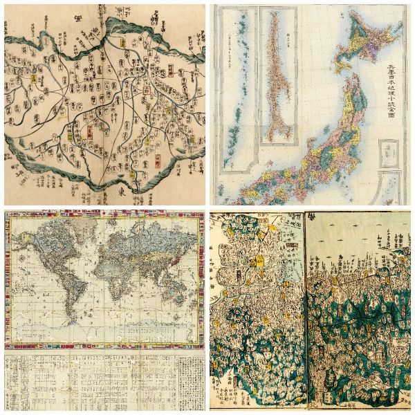 ヤフオク 日本 全国 世界地図 万国 古地図 画像集 500種以