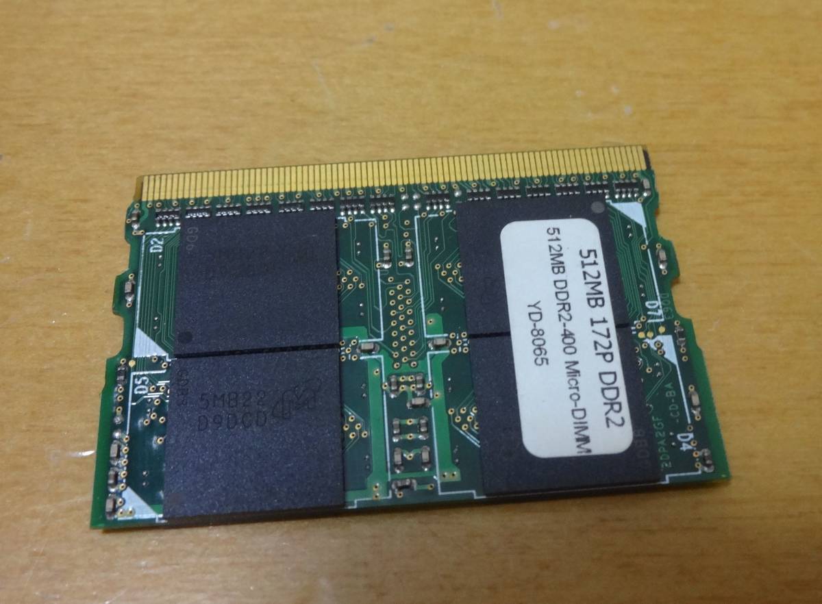 Память для ноутбука 512MB 172P DDR2 DDR2-400 Micro-DIMM YD-8065 PC PC PC