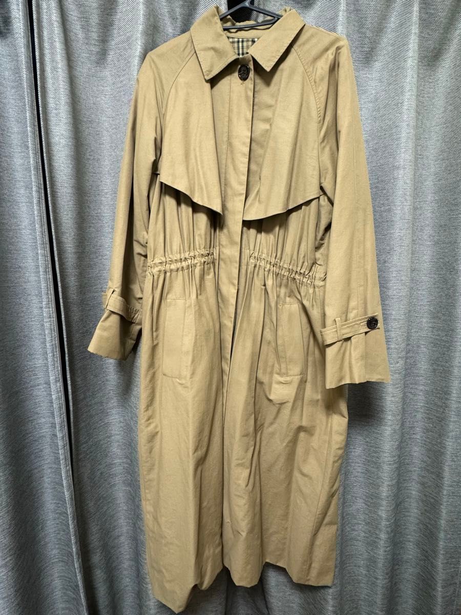 moussy ベージュ トレンチコート ウエストゴム|Yahoo!フリマ moussy ベージュ トレンチコート ウエストゴム|Yahoo!フリマ