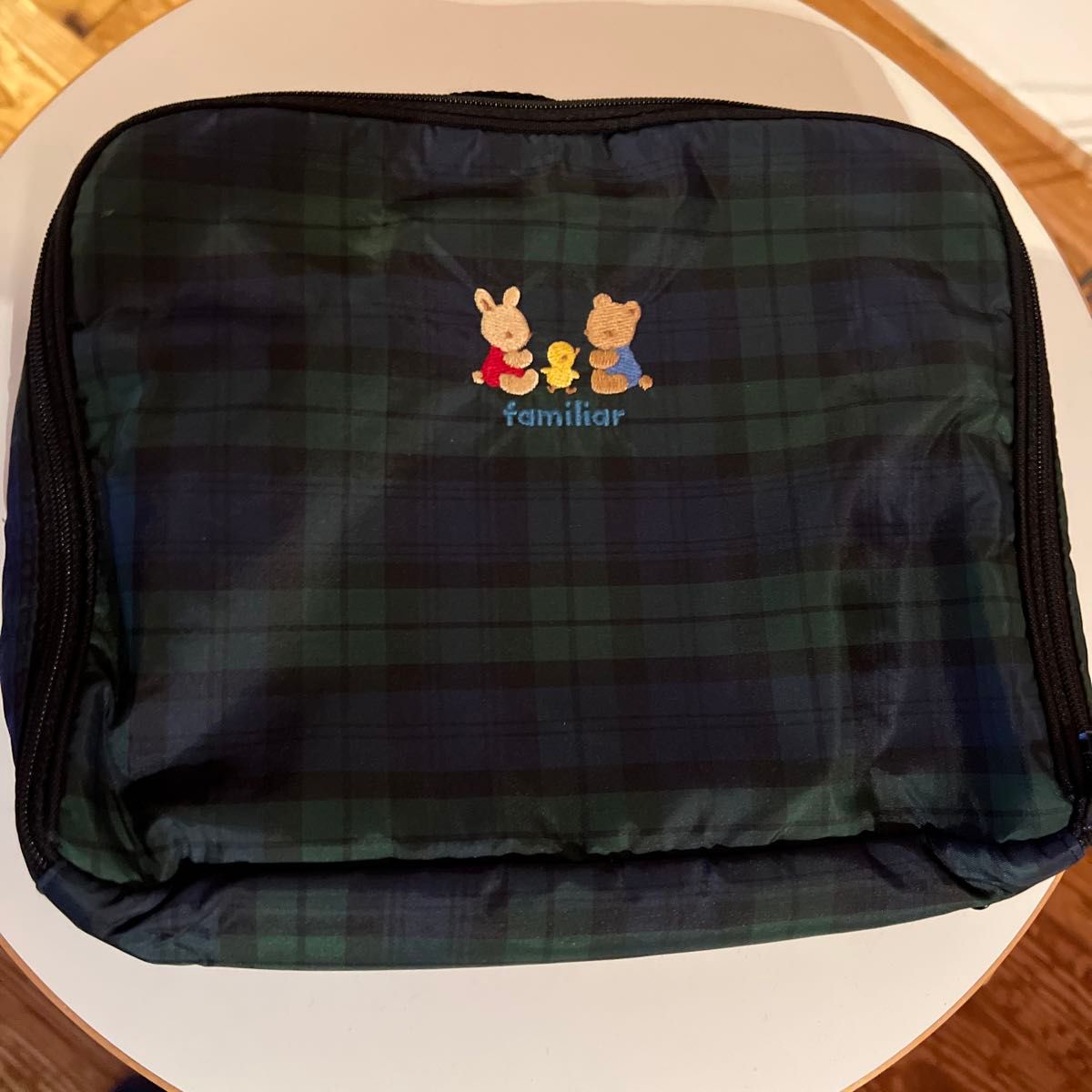 ファミリア おむつ ポーチ グリーンチェック 刺繍|Yahoo!フリマ ファミリア おむつ ポーチ グリーンチェック 刺繍|Yahoo!フリマ