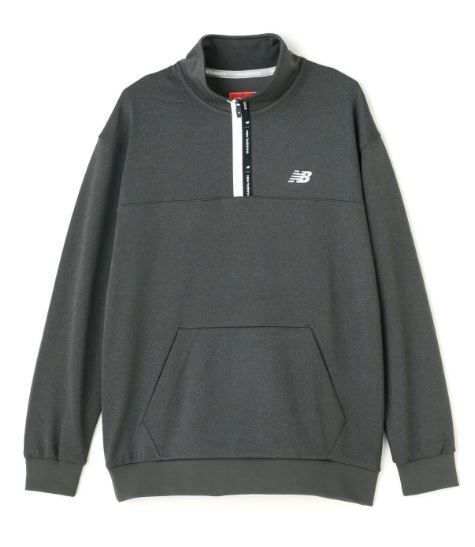 大人気新品をすべて 35%OFF《2024年秋冬》ニューバランス スウェットハーフジッププルオーバー 012-4262003(025)ダークヘザー(6/LL) トレーナー