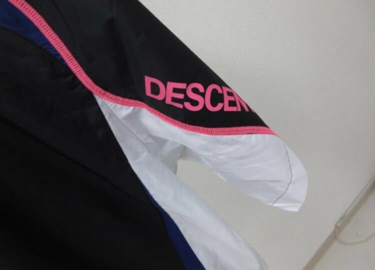 DESCENTE デサント 半袖ナイロンシャツ メンズ L 黒ピンク トレーニングウェア_画像2