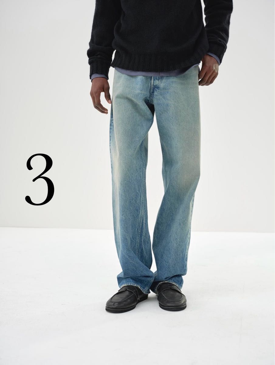 AURALEE 24AW SELVEDGE FADED HEAVY DENIM WIDE PANTS AURALEE 24AW SELVEDGE FADED HEAVY DENIM WIDE PANTS