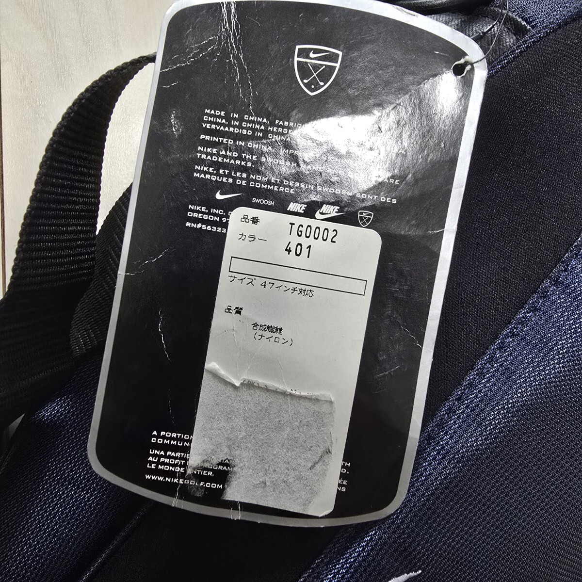 NIKE 練習用ゴルフバッグ ゴルフクラブケース 千鳥格子デザイン
