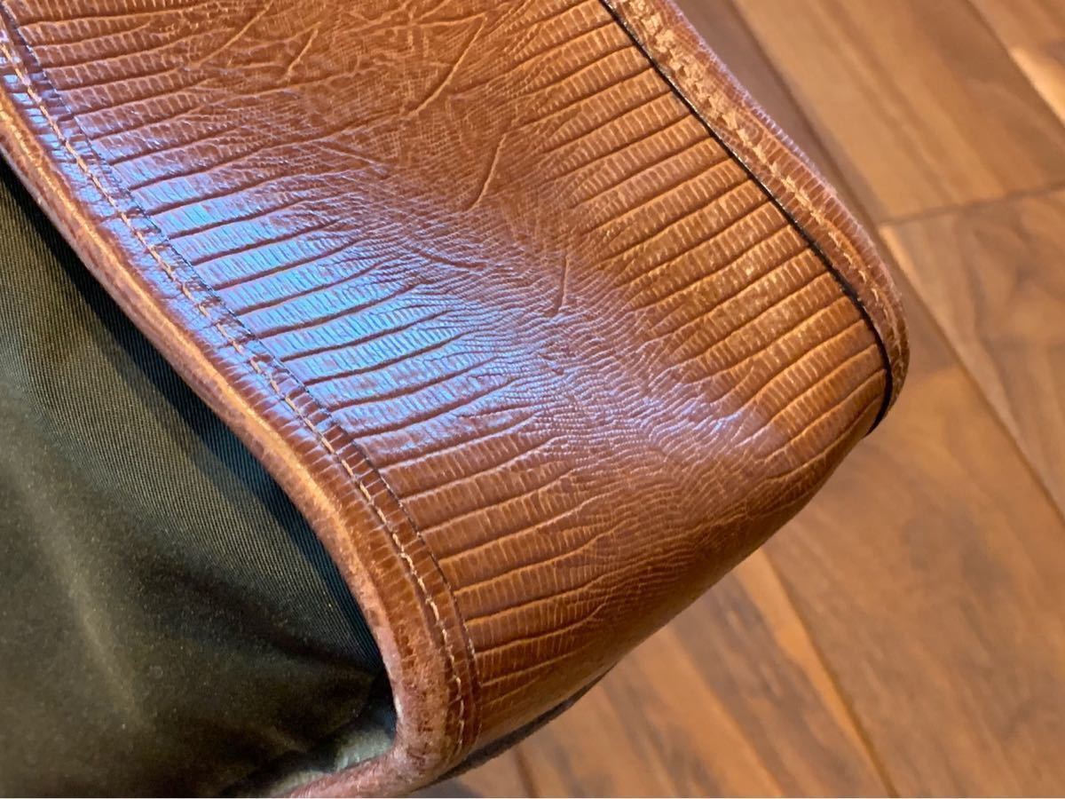 フェリージ felisi ビジネスバック クロコ押し別注限定 美品 フェリージ felisi ビジネスバック クロコ押し別注限定 美品