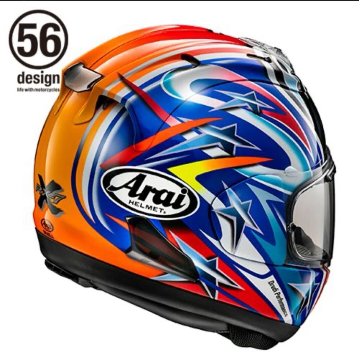 新品未使用 Lサイズ Arai×56design RX-7X Nakano Red 2003 新品未使用 Lサイズ Arai×56design RX-7X Nakano Red 2003