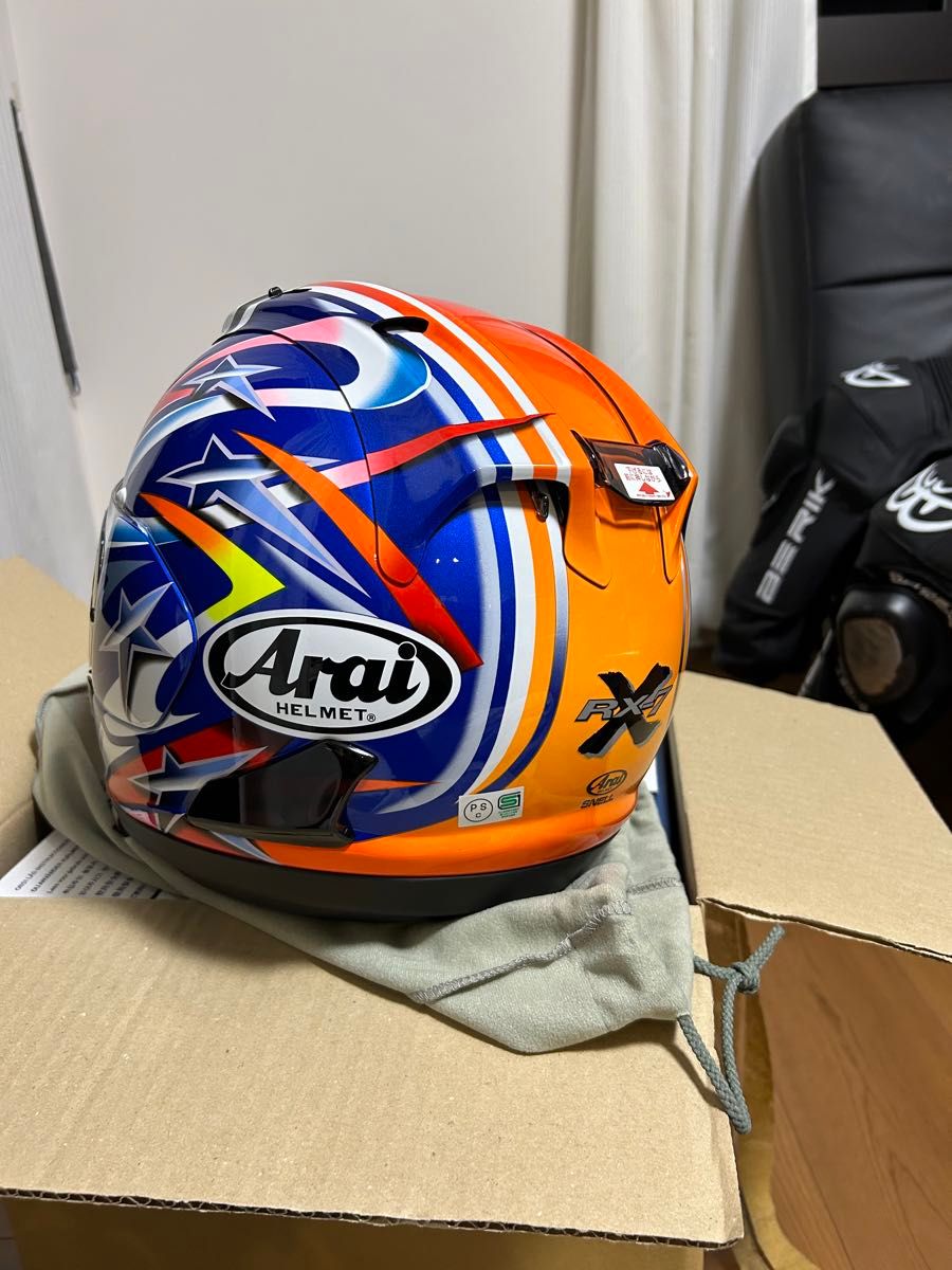 新品未使用 Lサイズ Arai×56design RX-7X Nakano Red 2003 新品未使用 Lサイズ Arai×56design RX-7X Nakano Red 2003