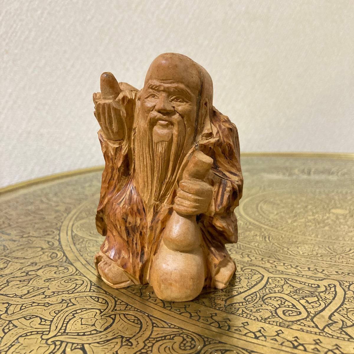 牙彫り彫刻、寿老人、置物 - 彫刻・オブジェ 牙彫り彫刻、寿老人、置物 - 彫刻・オブジェ