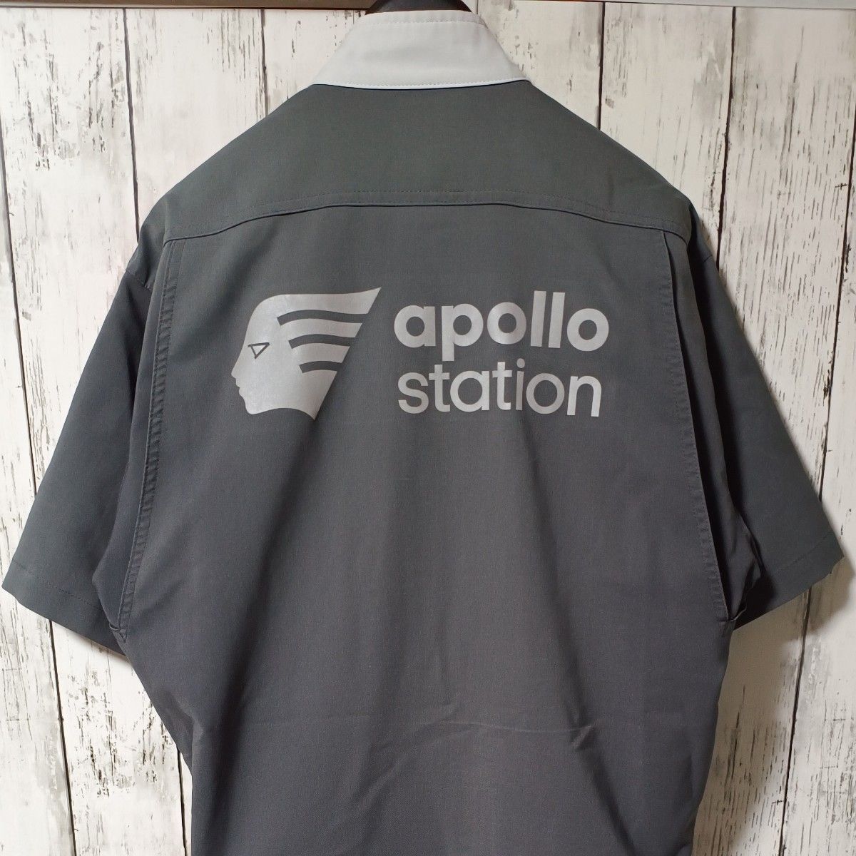 apollo station】アポロステーション 半袖つなぎ 夏 サイズ L apollo station】アポロステーション 半袖つなぎ 夏 サイズ L
