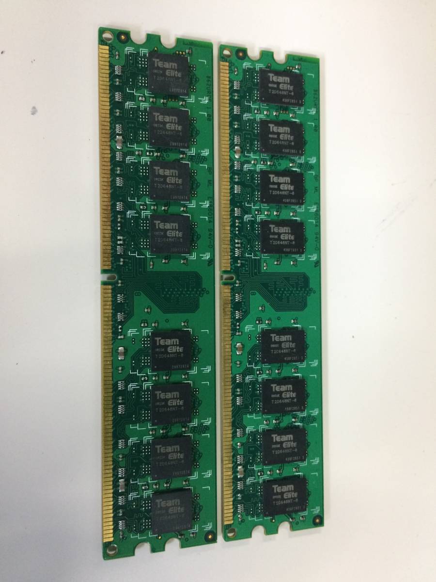 中古品 Team DDR2 PC2-800 2GB(1G*2) 現状品②_画像3