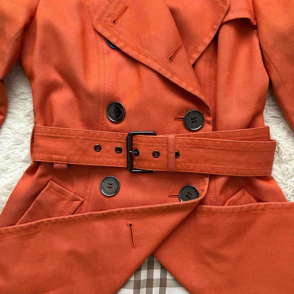 BURBERRY BLUE LABEL バーバリーブルーレーベル カラー トレンチ BURBERRY BLUE LABEL バーバリーブルーレーベル カラー トレンチ