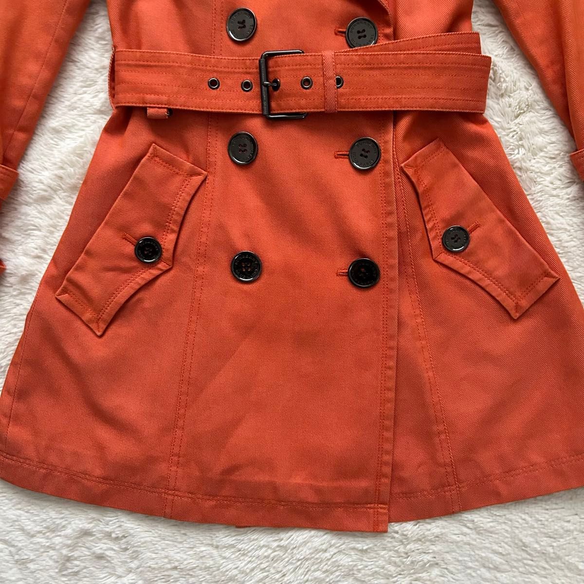 BURBERRY BLUE LABEL バーバリーブルーレーベル カラー トレンチ BURBERRY BLUE LABEL バーバリーブルーレーベル カラー トレンチ