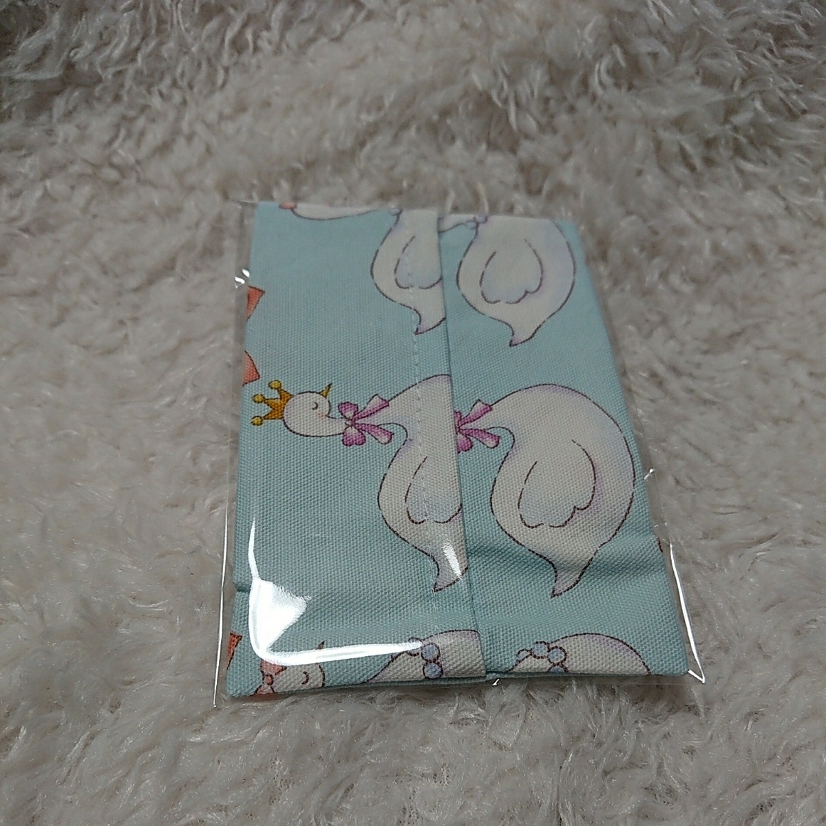 * hand made *No.203 pocket tissue case! large pocket tissue for elementary school student kindergarten elementary school swan 