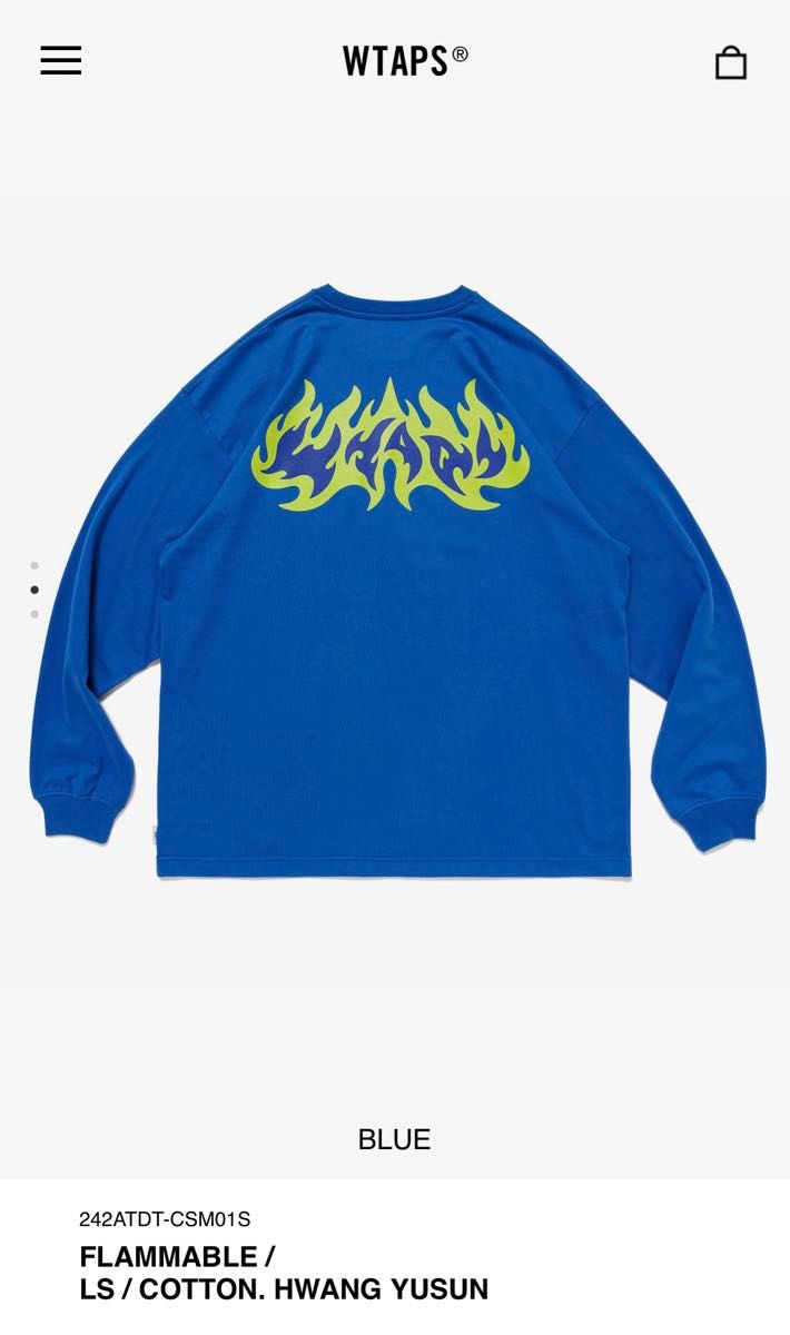 WTAPS FLAMMABLE /LS / COTTON HWANG YUSUN 新品未使用 未開封 WTAPS FLAMMABLE /LS / COTTON HWANG YUSUN 新品未使用 未開封