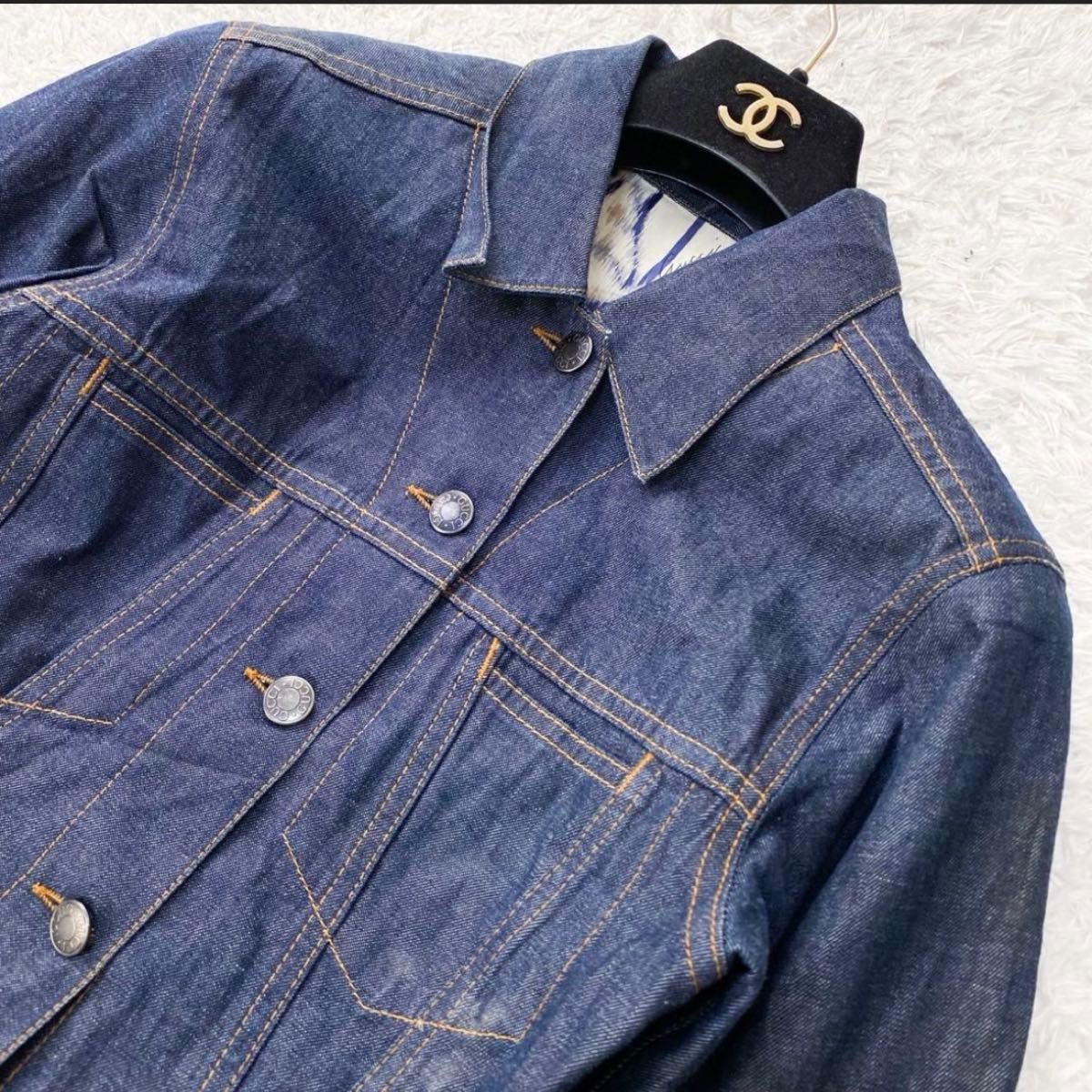 GUCCI グッチ デニムジャケット ジャケット Gジャンデニム 花柄 GUCCI グッチ デニムジャケット ジャケット Gジャンデニム 花柄