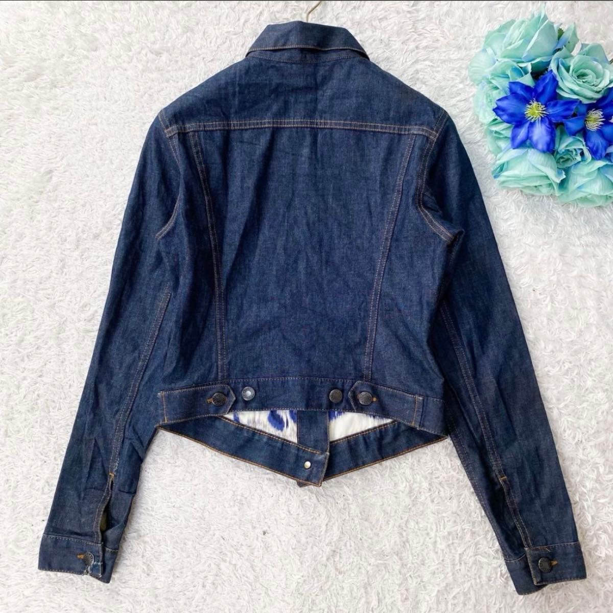 GUCCI グッチ デニムジャケット ジャケット Gジャンデニム 花柄 GUCCI グッチ デニムジャケット ジャケット Gジャンデニム 花柄
