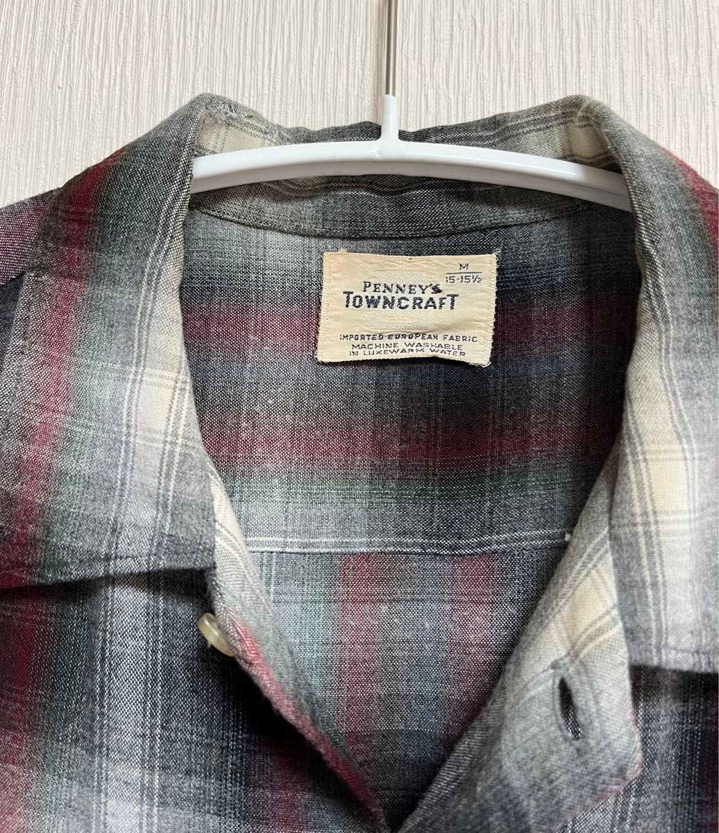 60s TOWNCRAFT オンブレ レーヨンシャツ タウンクラフト 60s TOWNCRAFT オンブレ レーヨンシャツ タウンクラフト